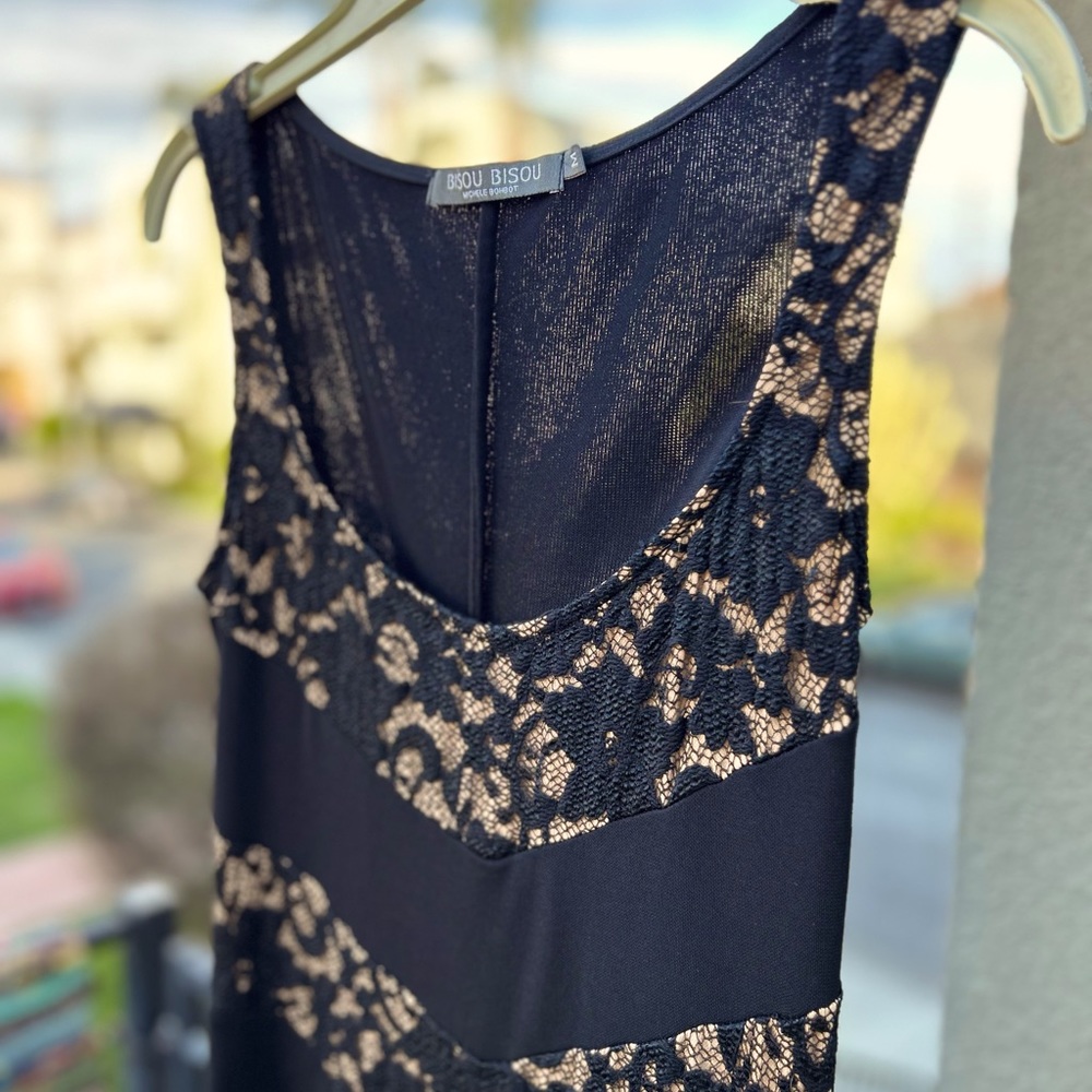 Bisou Bisou black and lace dress!